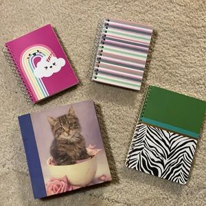 4 notebooks